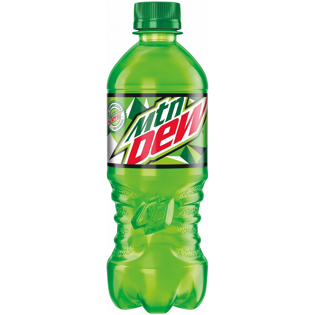Mountain Dew Soda Pop 20oz Bottles, Quantity of 24 F973