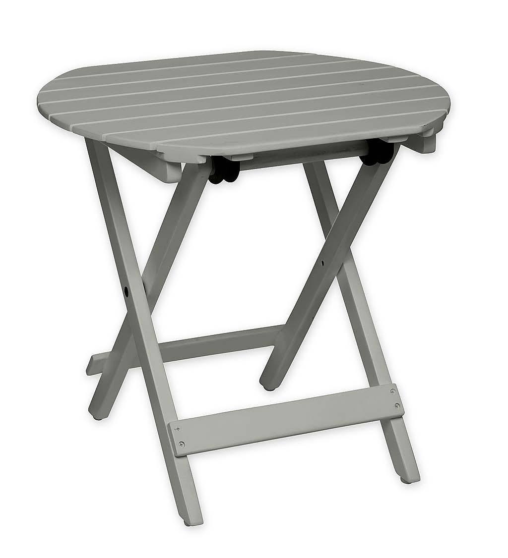 Natural Eucalyptus Wooden Adirondack Side Table K28074