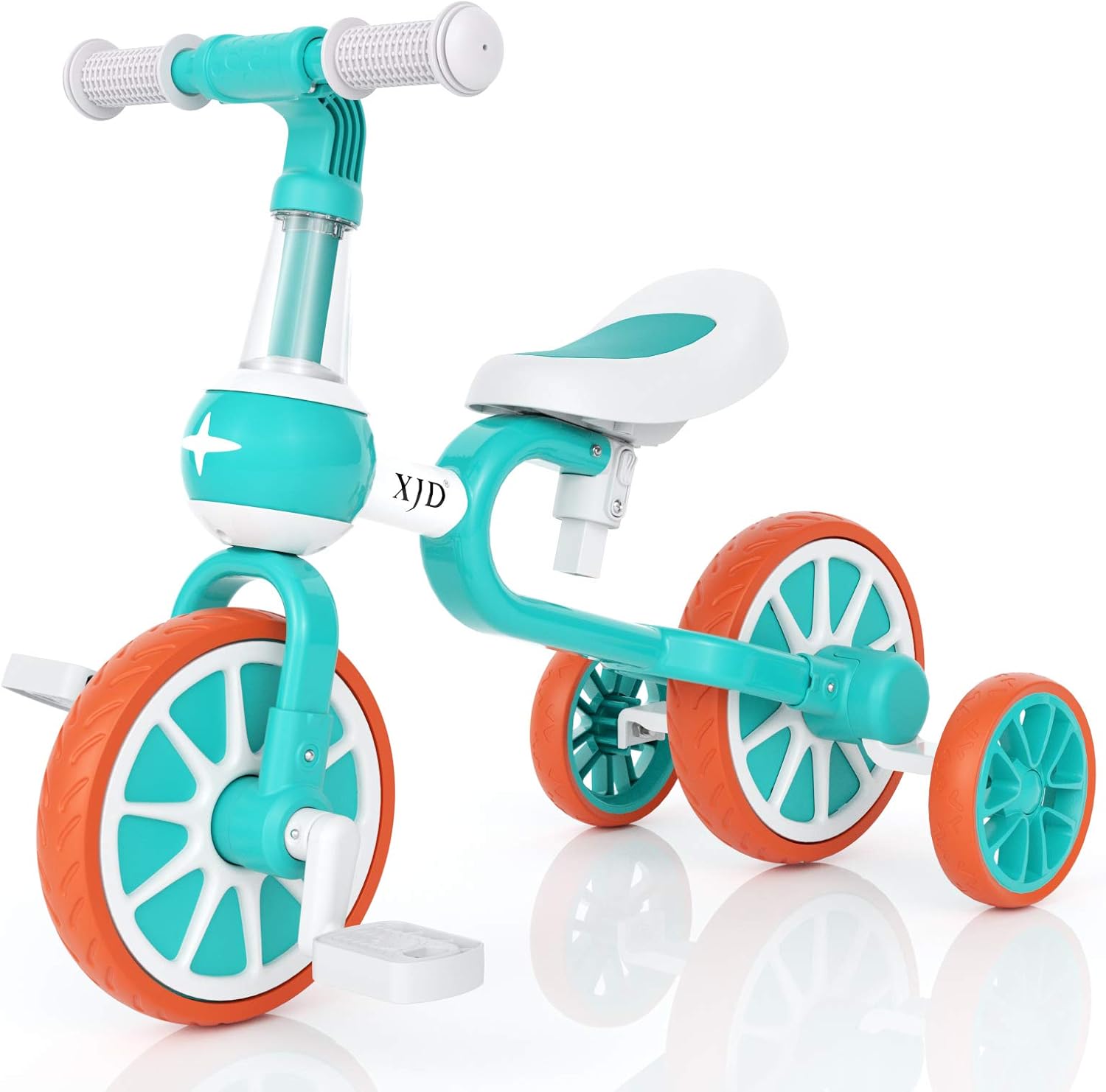 3 in 1 Baby Balance Bike Tricycle with Adjustable Seat Detachable Pedal, Blue Pack of 2 X279728