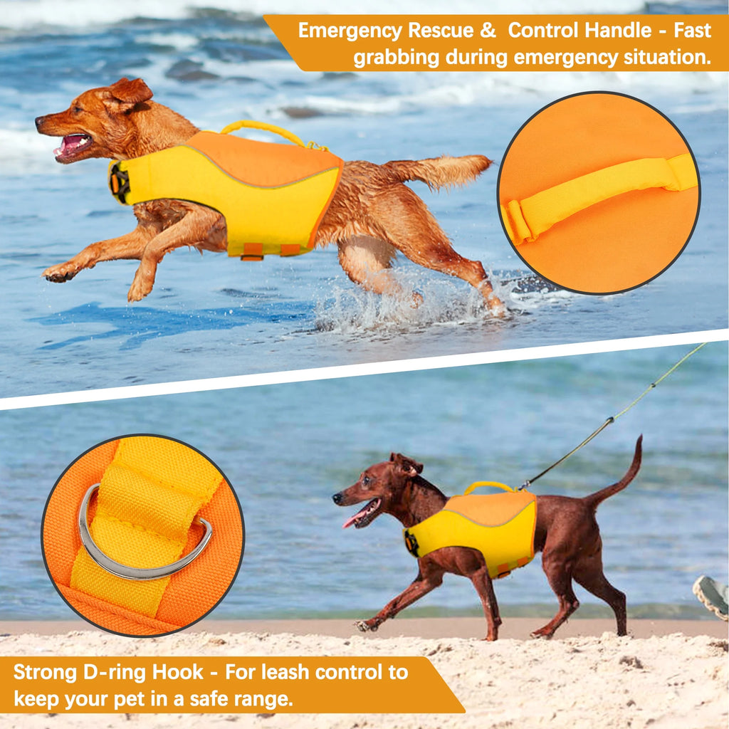 Reflective Adjustable Dog Life Jacket E89405