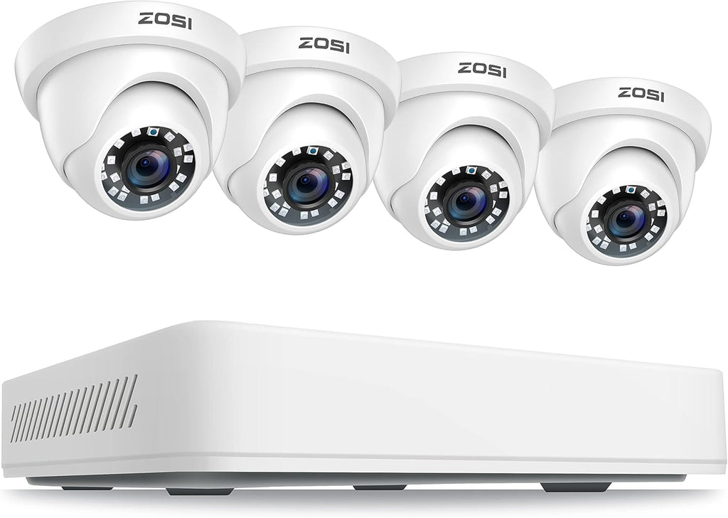 4 Pack 2MP 1080p HD-TVI Dome Security Camera A493110