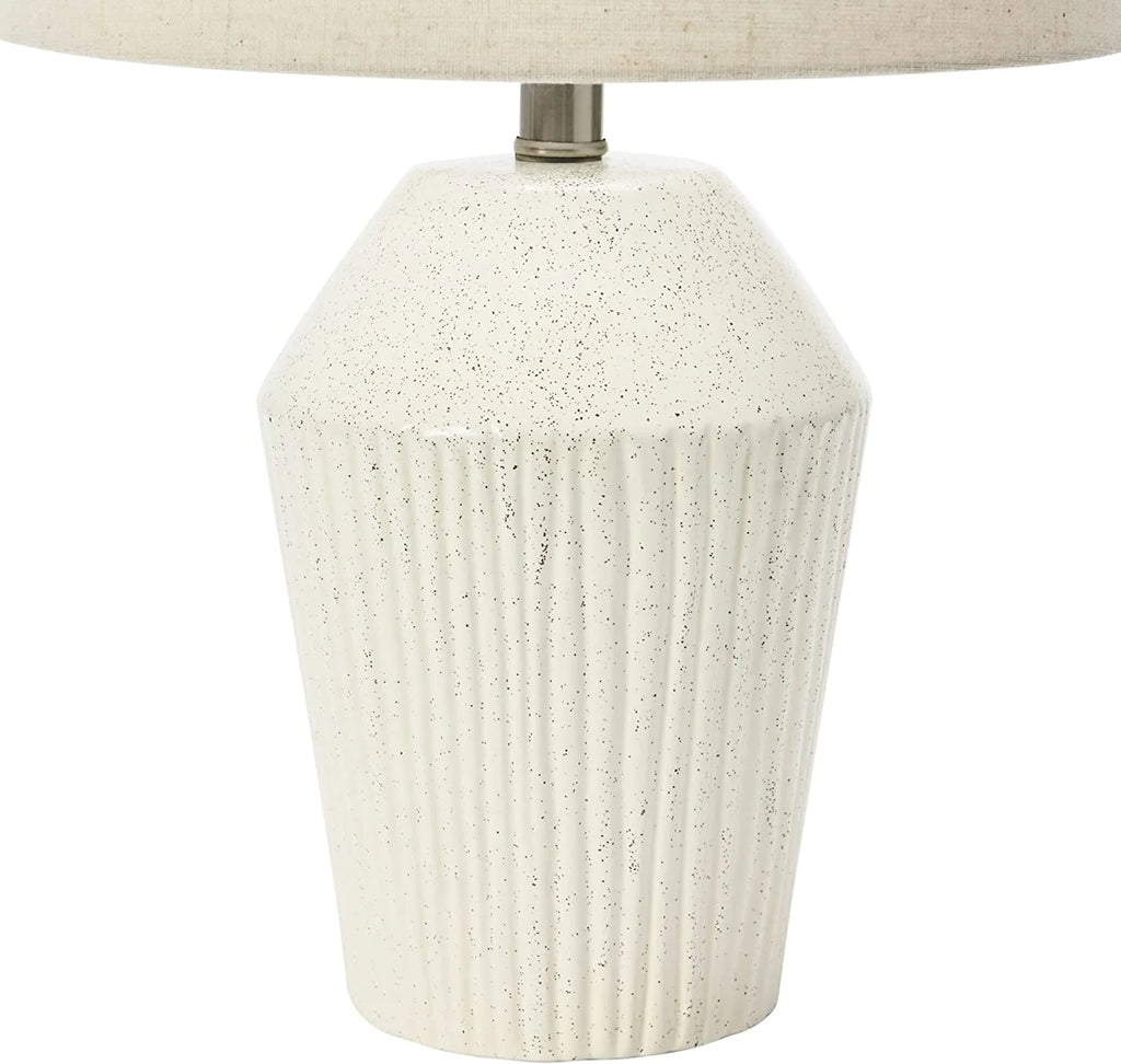 13" Round Stoneware Desk Lamp C418