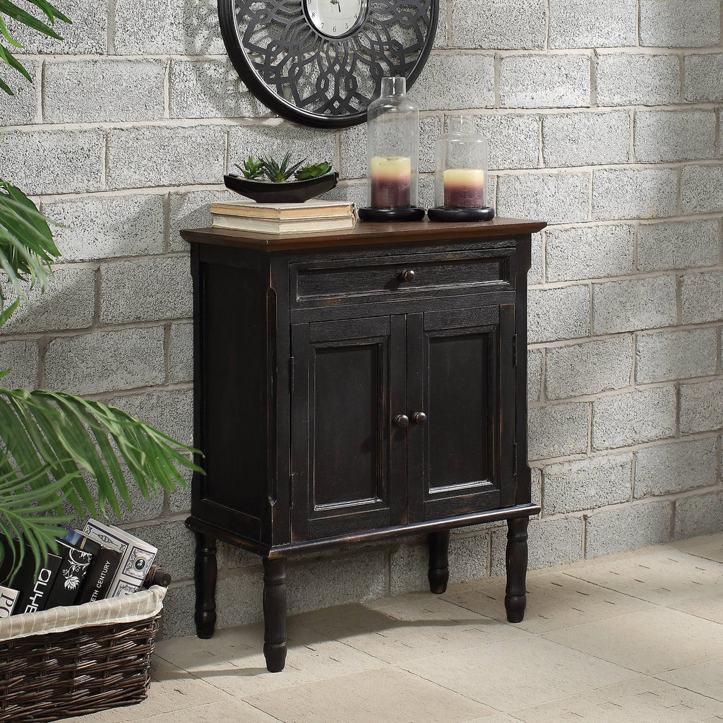 White Wood Accent Cabinet X87322