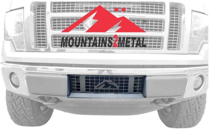 Small Rectangular Vertical Bars Powder Coated Black Stainless Steel Bumper Grille Insert I726