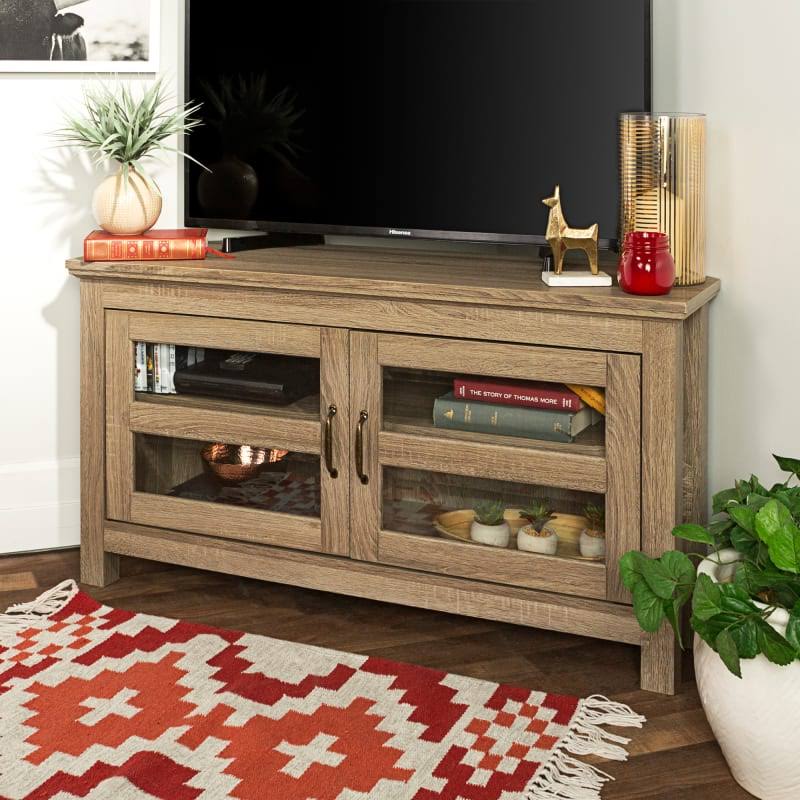 44x22 Wood Media Cabinet Driftwood D165069