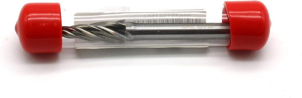5 pc Set Aluminum Carbide Rotary Burr File, 1/2 Inch and 3/8 Inch Head, 1/4 Inch Diameter 2 Inch Long Shank L579867