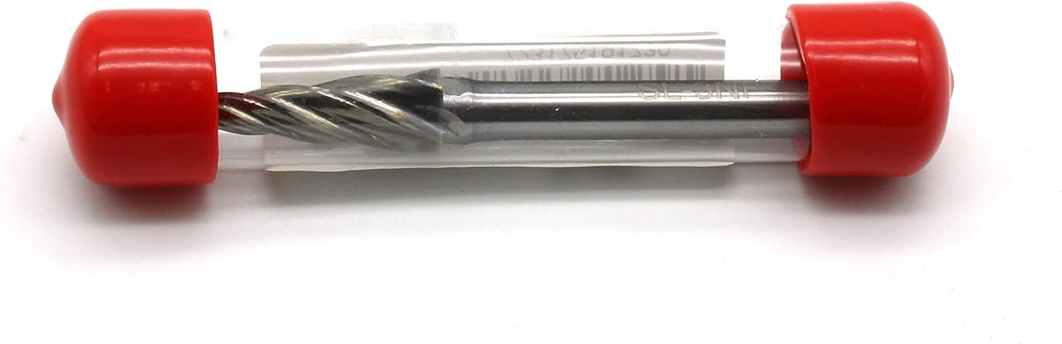 5 pc Set Aluminum Carbide Rotary Burr File, 1/2 Inch and 3/8 Inch Head, 1/4 Inch Diameter 2 Inch Long Shank L579867