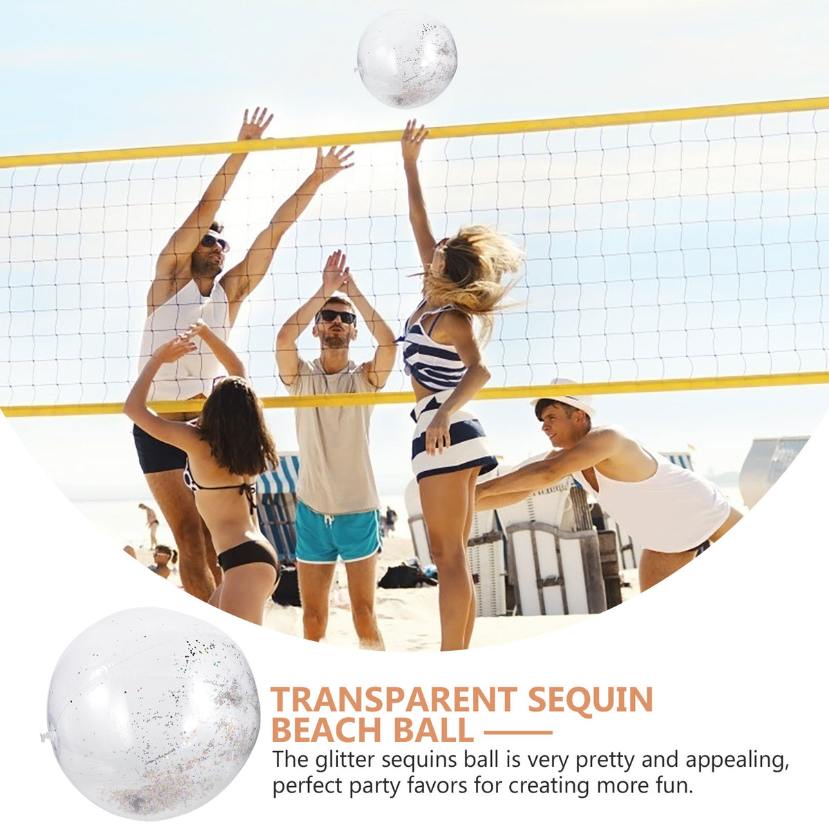 Inflatable Sequin Ball Toy E852