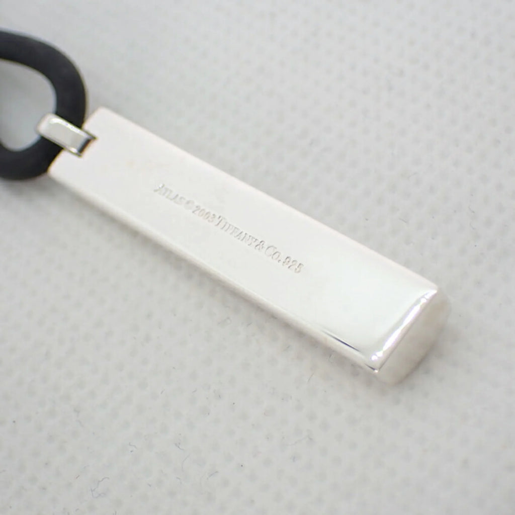 925 Rubber Atlas Bar Pendant B617