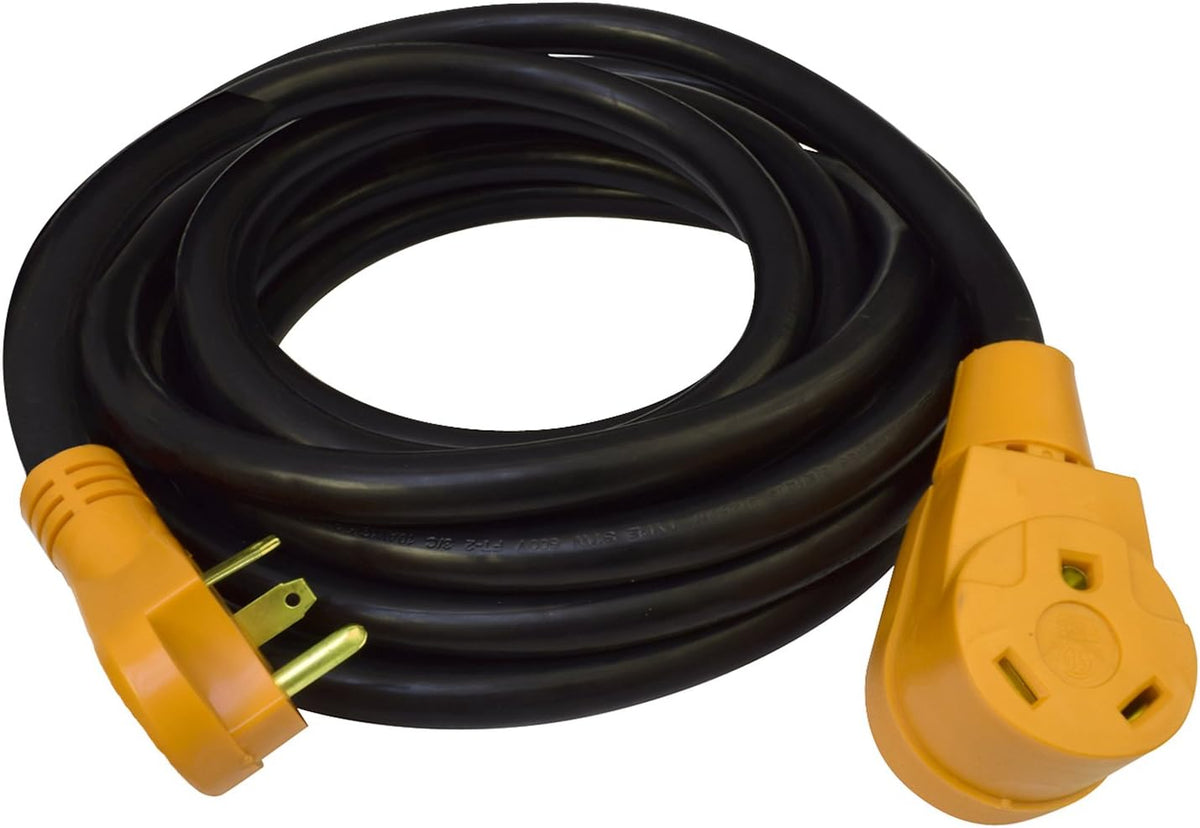 30 Amp Heavy Duty Power Extension Cord 50 Feet Yellow Pack of 2 P316323