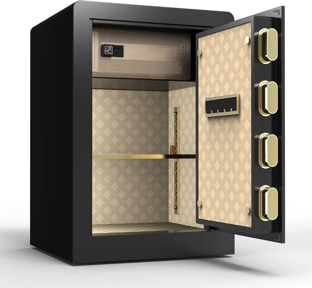 Black 2.04 Cubic Feet Digital Keypad Safe Box U44125