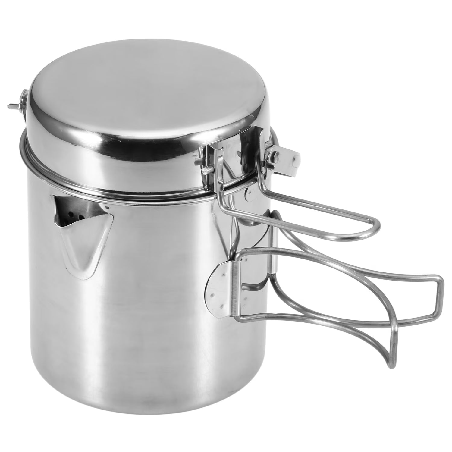 Stainless Steel Cooking Kettle 1L with Foldable Handle R378551