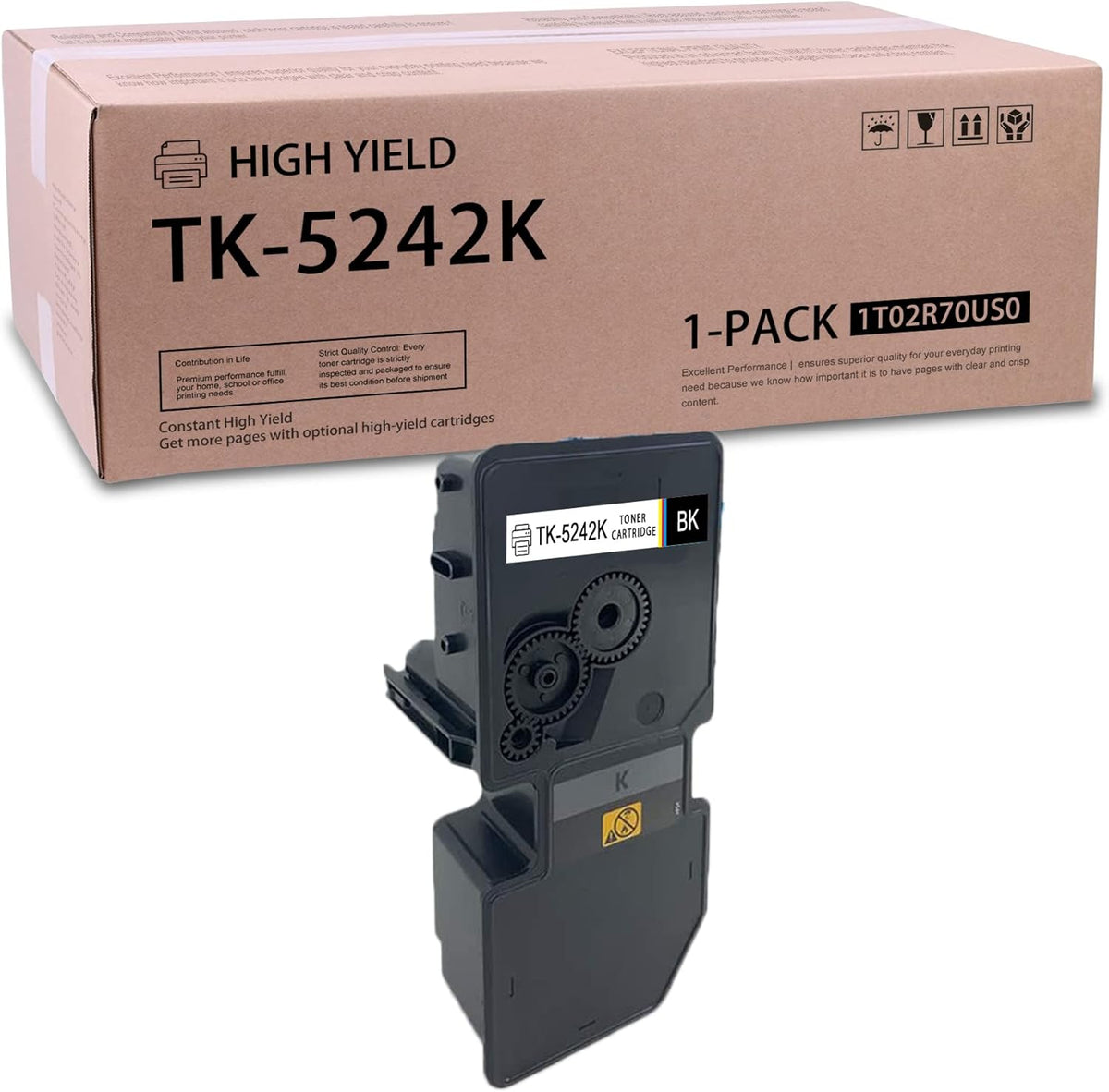 Compatible Black Toner Cartridge for Kyocera ECOSYS P5026cdn P5026cdw M5526cdn M5526cdw Printer X452549