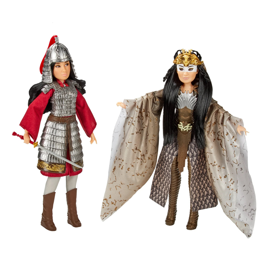 Mulan And Xianniang Dolls With Helmet, Armor, And Sword Z2524