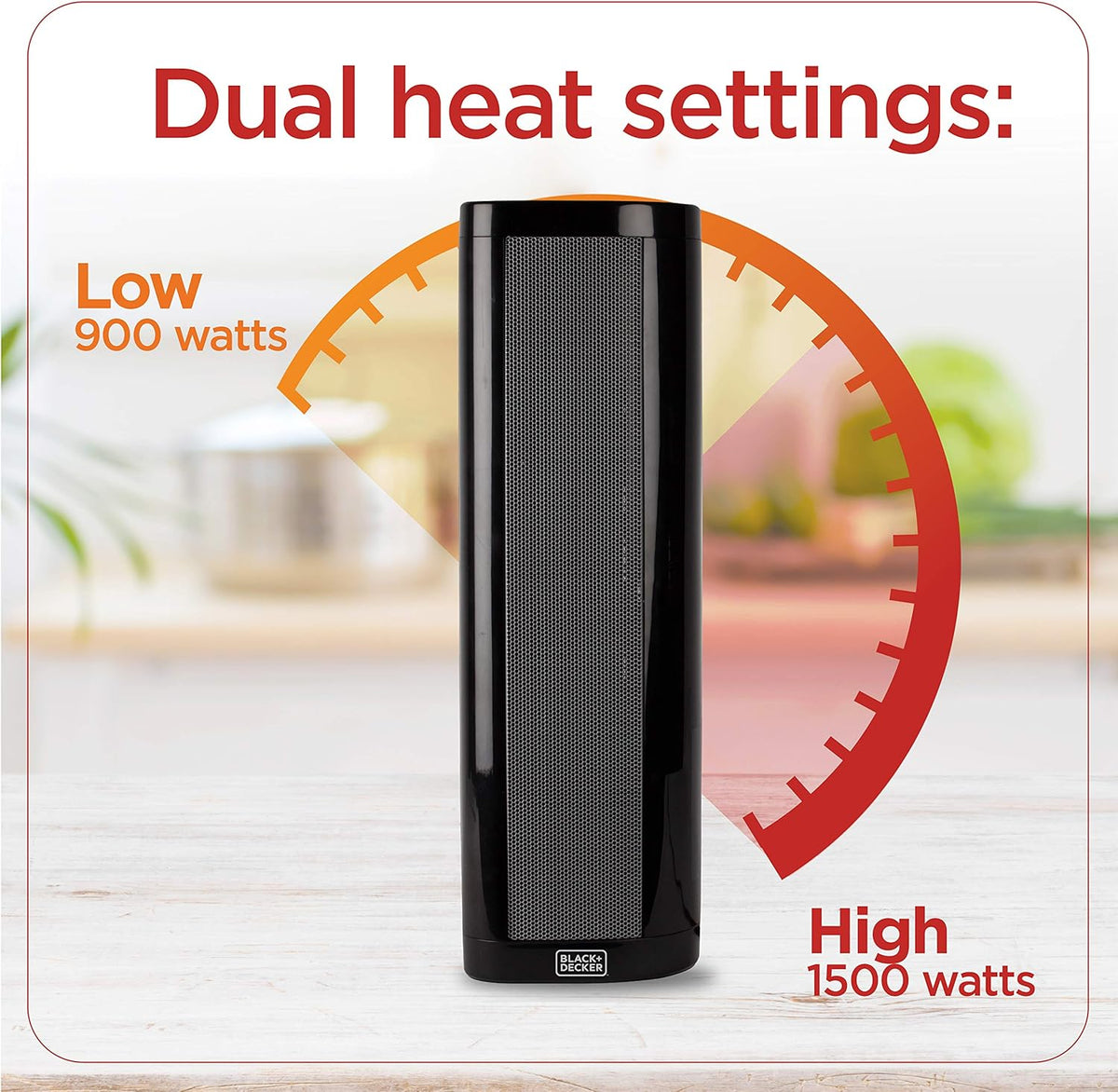 Tower Space Heater with Remote Control, 1500W, Pack of 2 T5167
