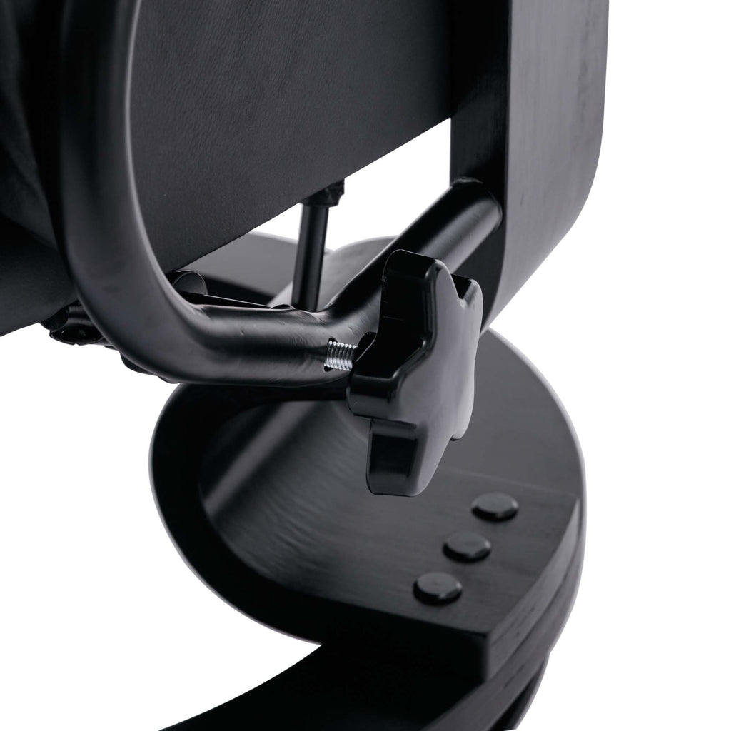 Black PU Massage Recliner Office Chair with Ottoman P539807