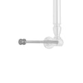 Vertical Left Toilet Paper or Wash Cloth Holder for Grab Bar Satin Gold T6364