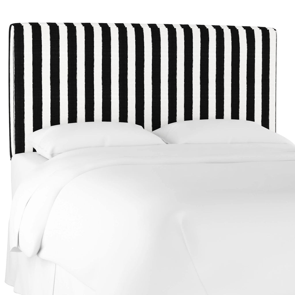 Box Seam Headboard Striped Black/White T57142