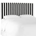 Box Seam Headboard Striped Black/White T57142