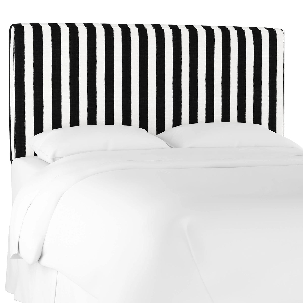 Box Seam Headboard Striped Black/White T57142