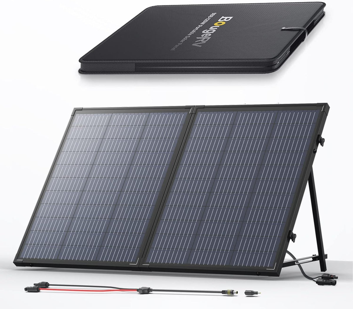 120W Monocrystalline Foldable Waterproof Solar Panel Suitcase with Built-in Kickstand G84452