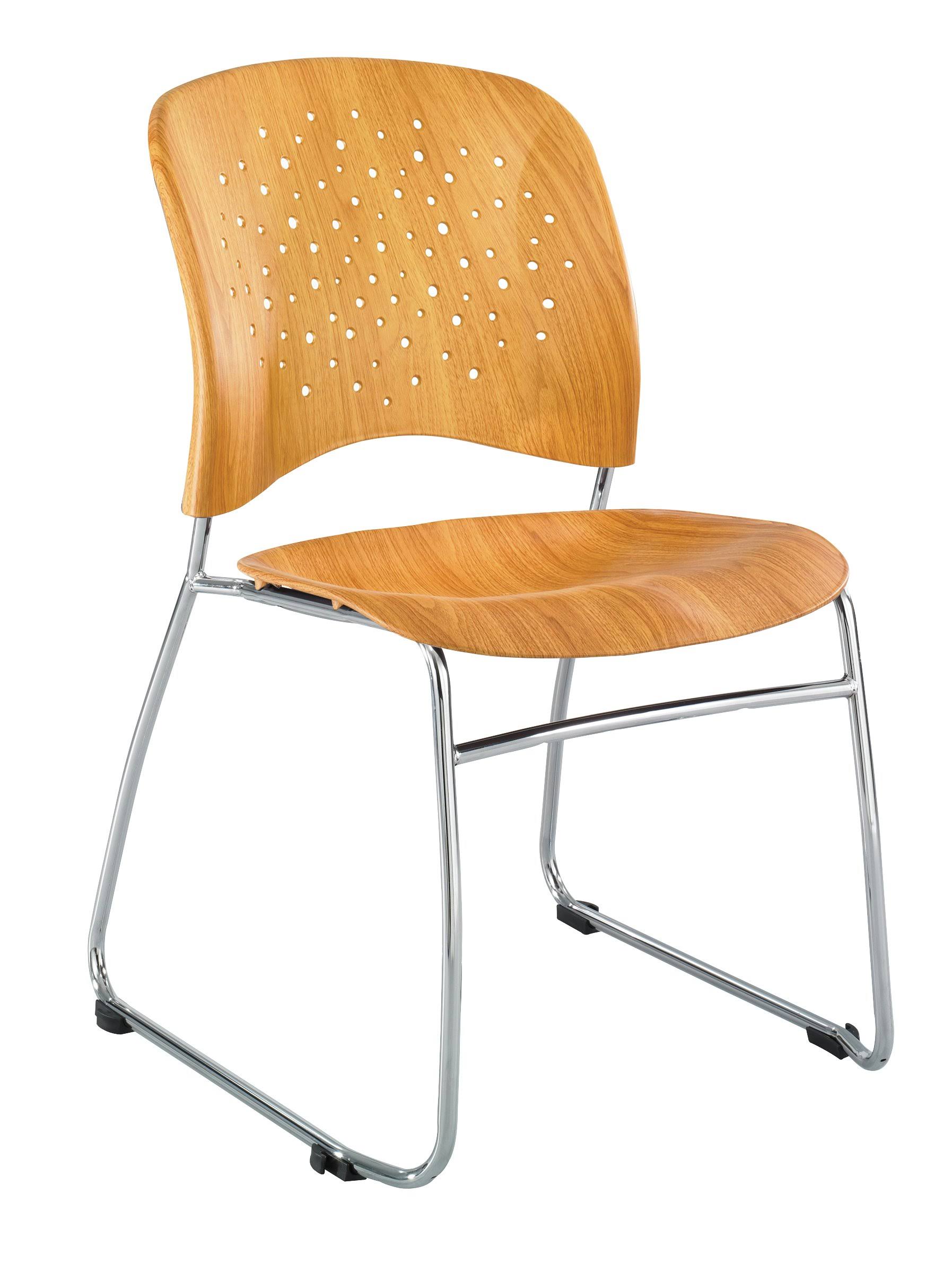 Plastic Wood Back Guest Chair F553