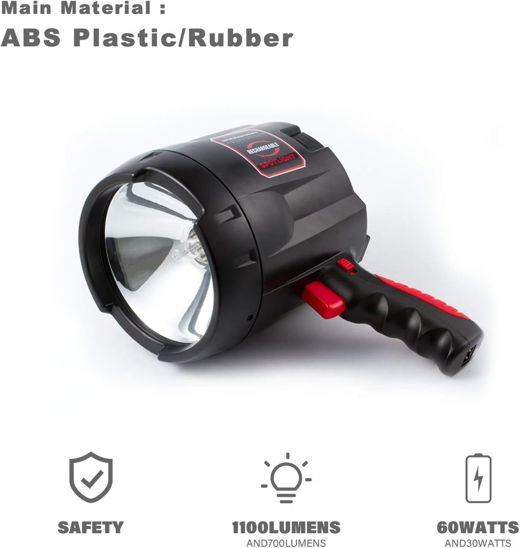 Portable Cordless Rechargeable Halogen Flood/Spotlight E3719