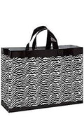 Black Frosted Plastic Shopping Bags 16 inch x 6 inch x 12 inch Case of 100 G4536