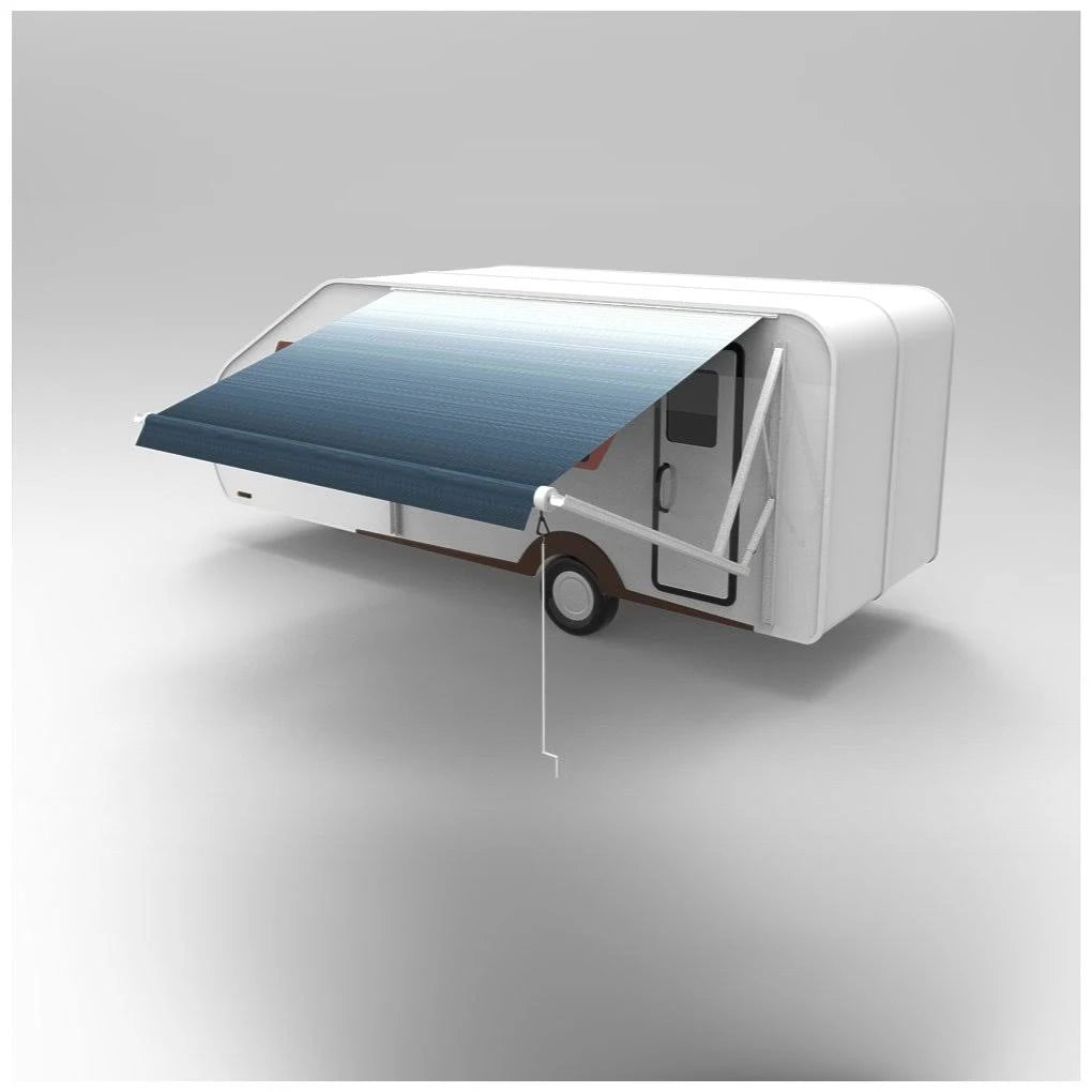 Motorized Retractable RV/Patio Awning - 13 x 8 Feet - Blue Fade B68880