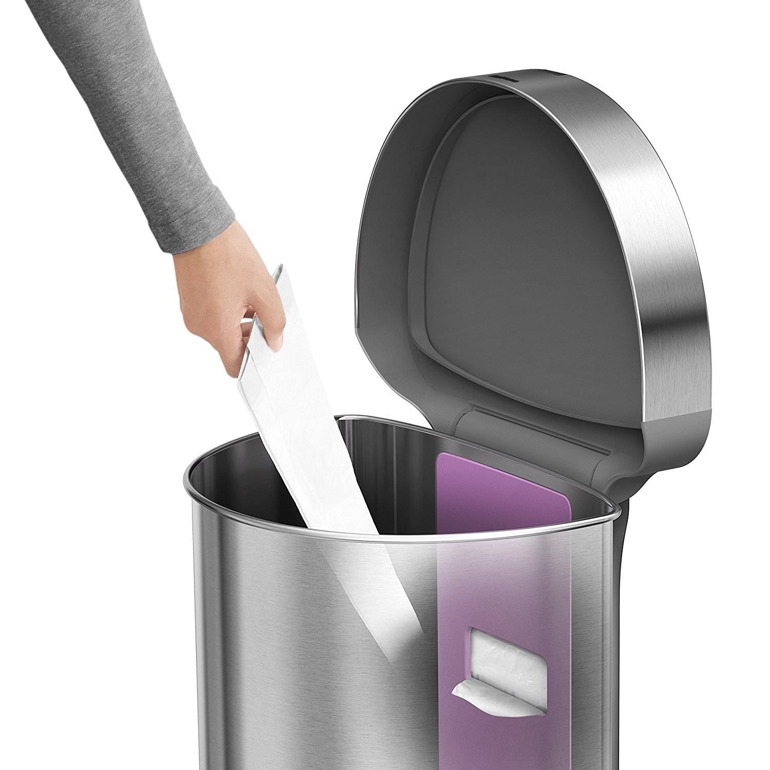 Brushed Stainless Steel Automatic Sensor Trash Can Z167060