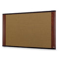 48 x 36 Cork Bulletin Board Mahogany Frame A319