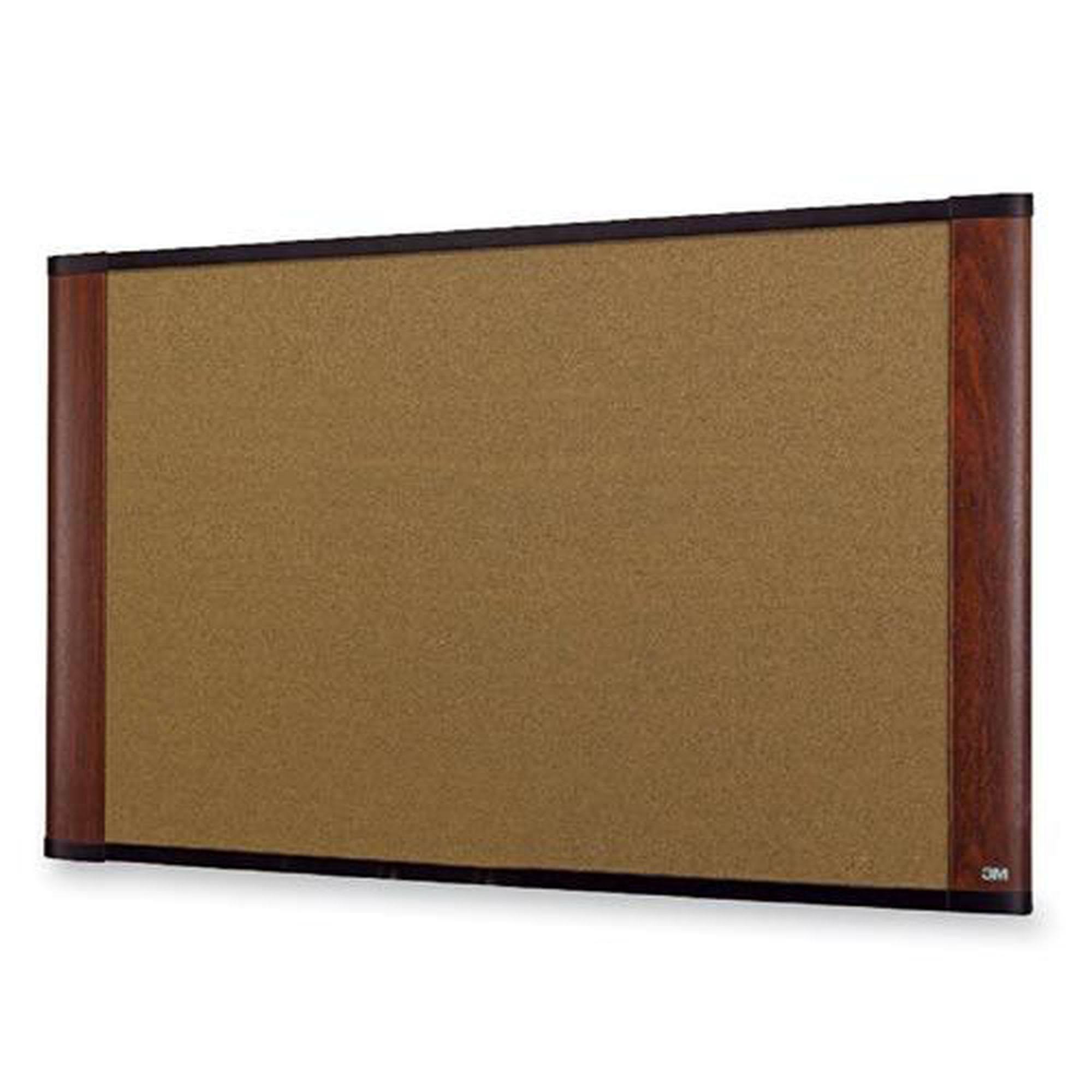 48 x 36 Cork Bulletin Board Mahogany Frame A319