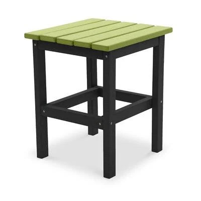 Black/Lime Green Plastic Side Table Z461