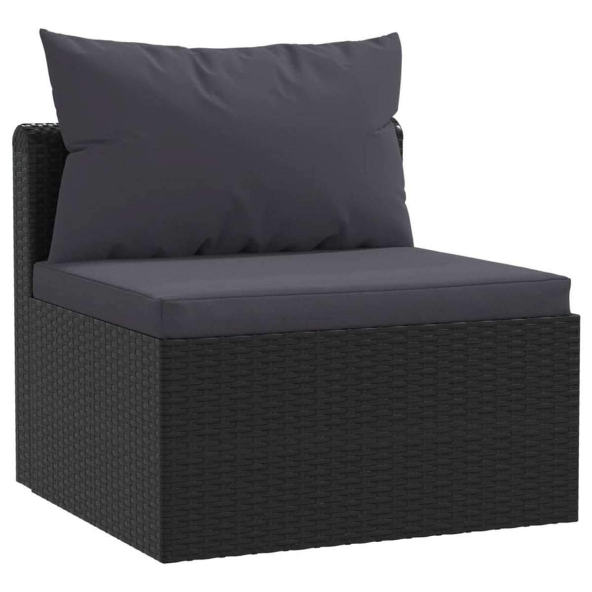 3 Piece Poly Rattan Patio Sofa Set with Cushions R871