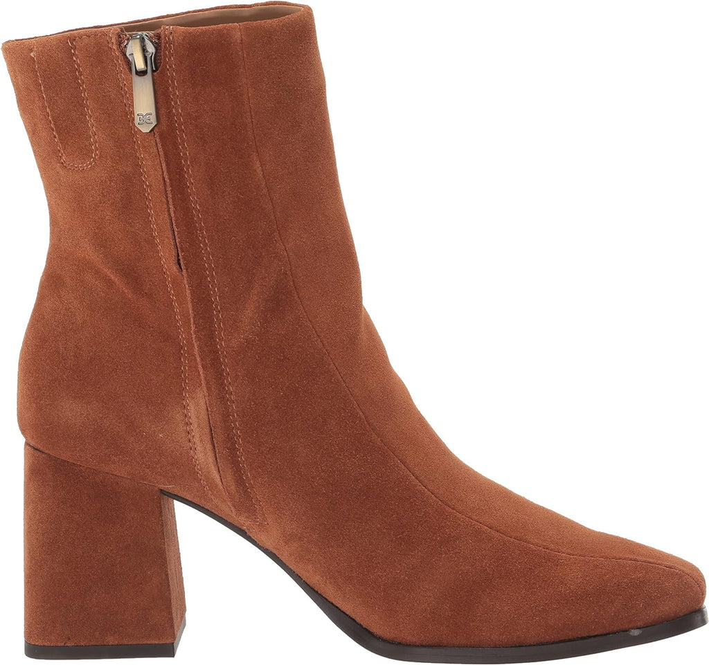 Frontier Brown Leather Block Heel Boots V444601