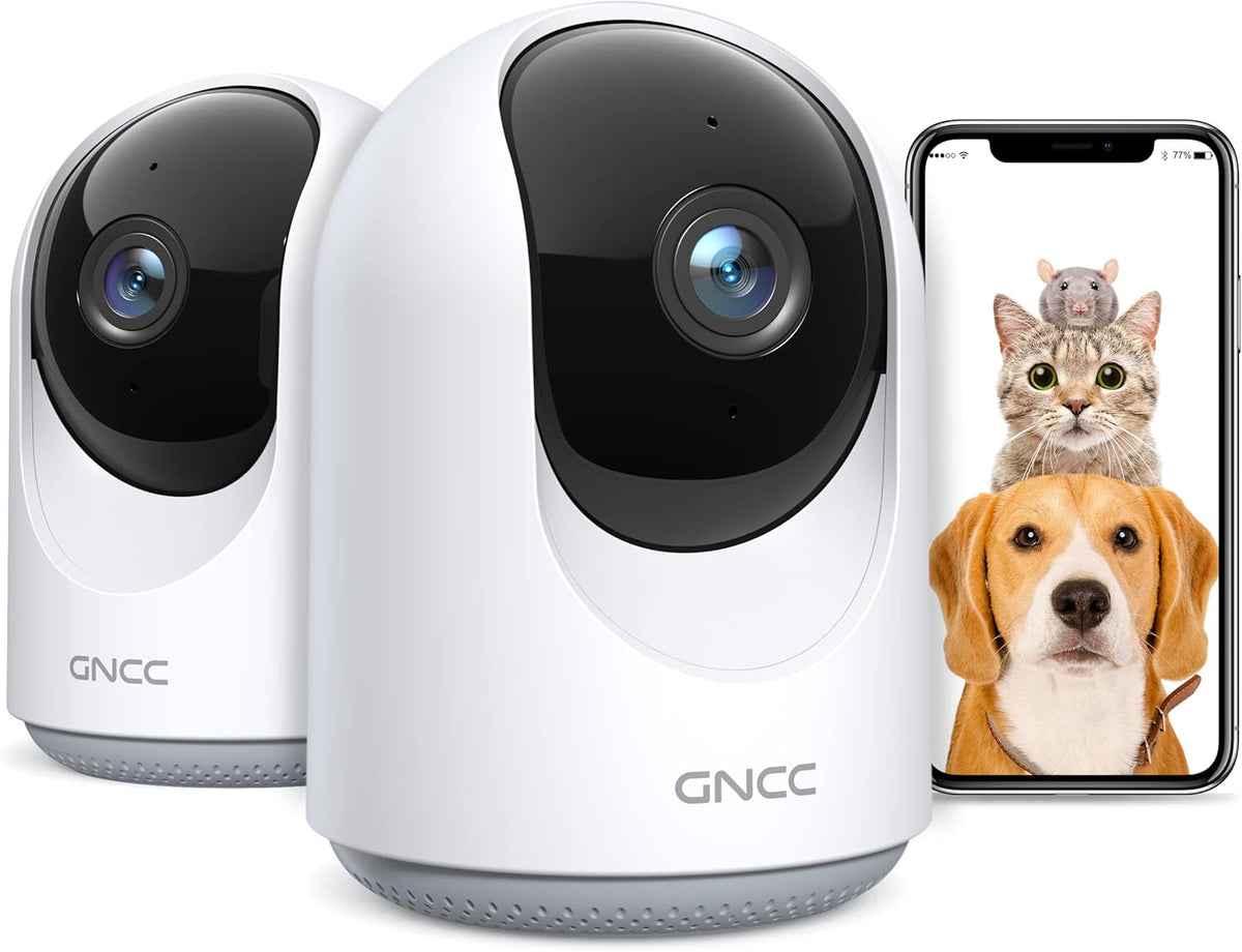 2 Pack Wi-Fi Pet Camera with Motion Detection and 2-Way Audio K887