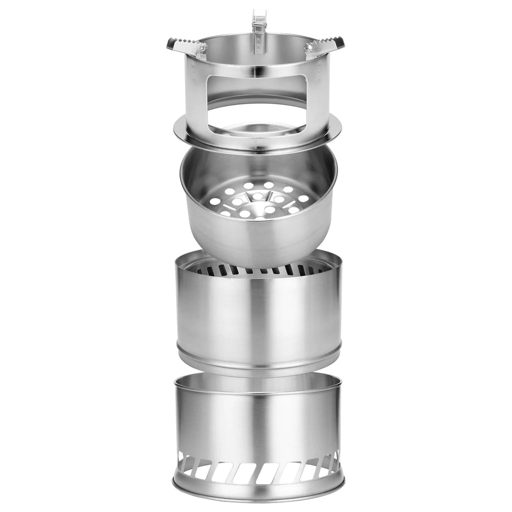 Windproof Stainless Steel Detachable Wood Stove B770