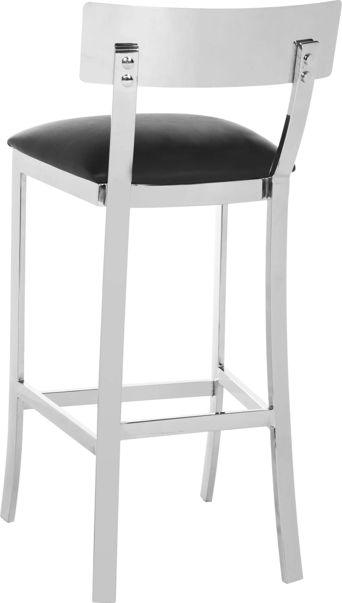Stainless Steel Bar Stool Black O575154