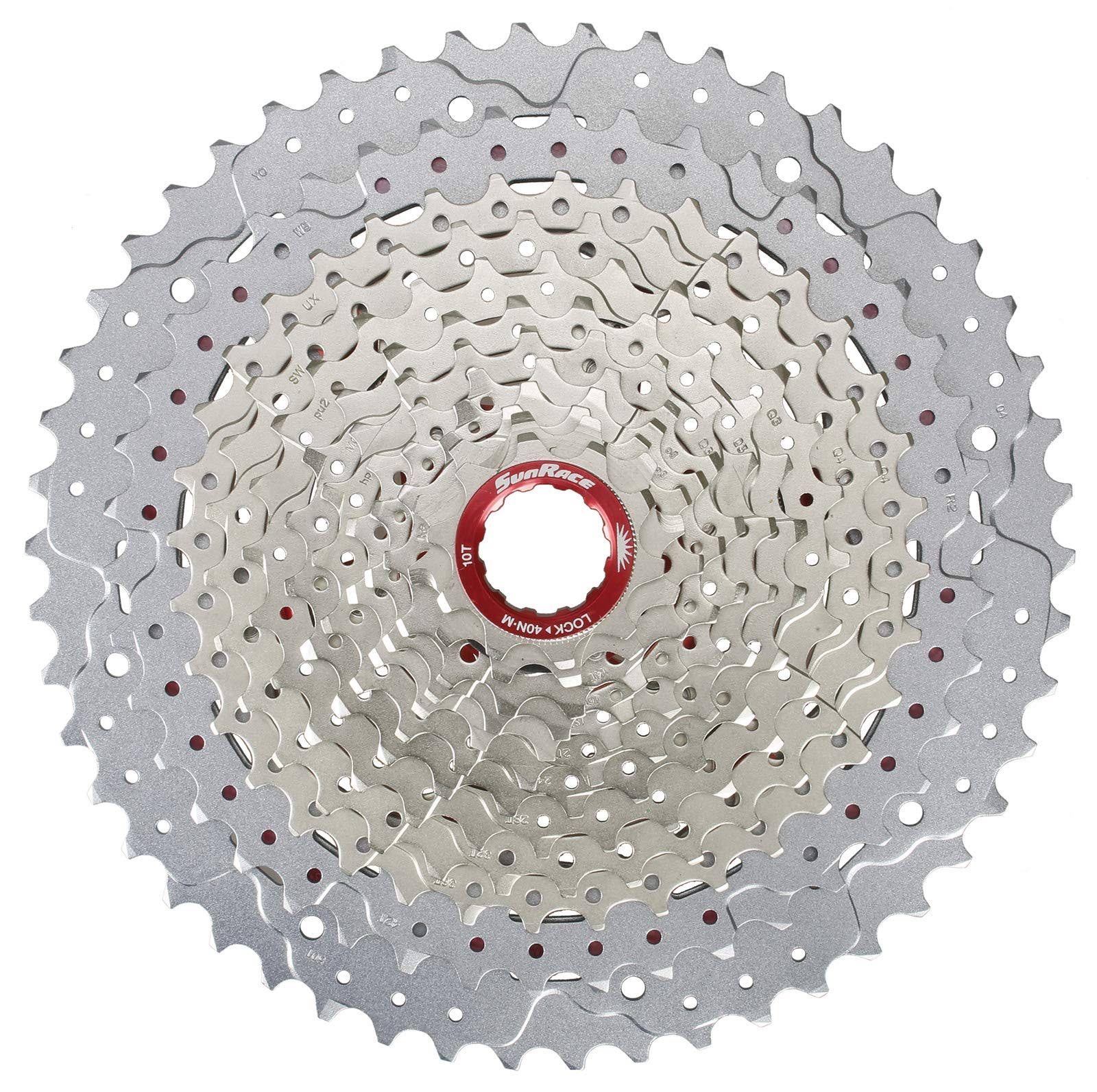 Silver 12 Speed Mountain Bike Cassette 10-50t F7399