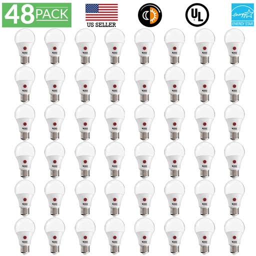 48 Pack LED A19 Light Bulb 9W 3000K Warm White O2232
