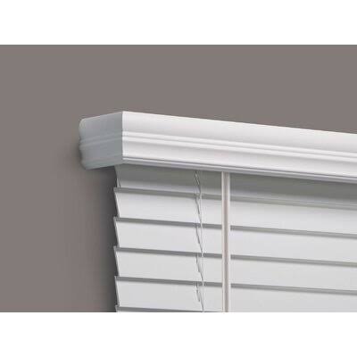 Faux Wood Room Darkening White Horizontal/Venetian Blind Z780738