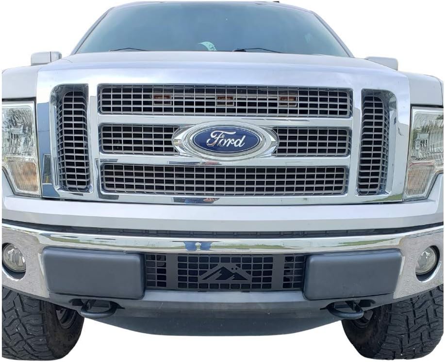 Small Rectangular Vertical Bars Powder Coated Black Stainless Steel Bumper Grille Insert I726