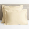 Pale Yellow Solid Egyptian Cotton Sateen Euro Sham A842718