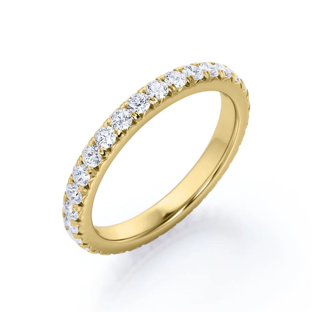 10K Yellow Gold Diamond Stackable Ring F9275