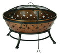 22.4 in. H x 35.8 in. W x 22 in. D Steel Wood Fire Pit Q476548