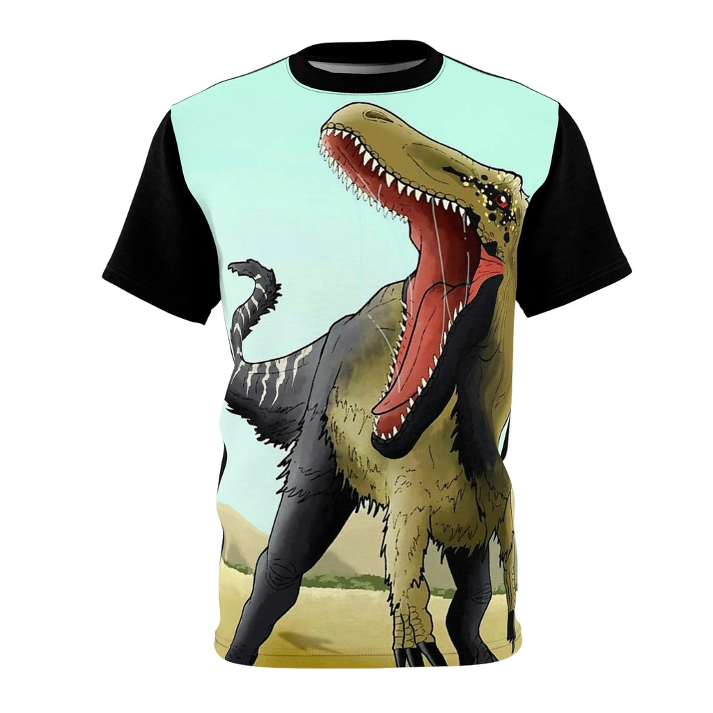 Angry Dinosaur Screamer Abstract Printed Unisex AOP Cut & Sew Tee O2334