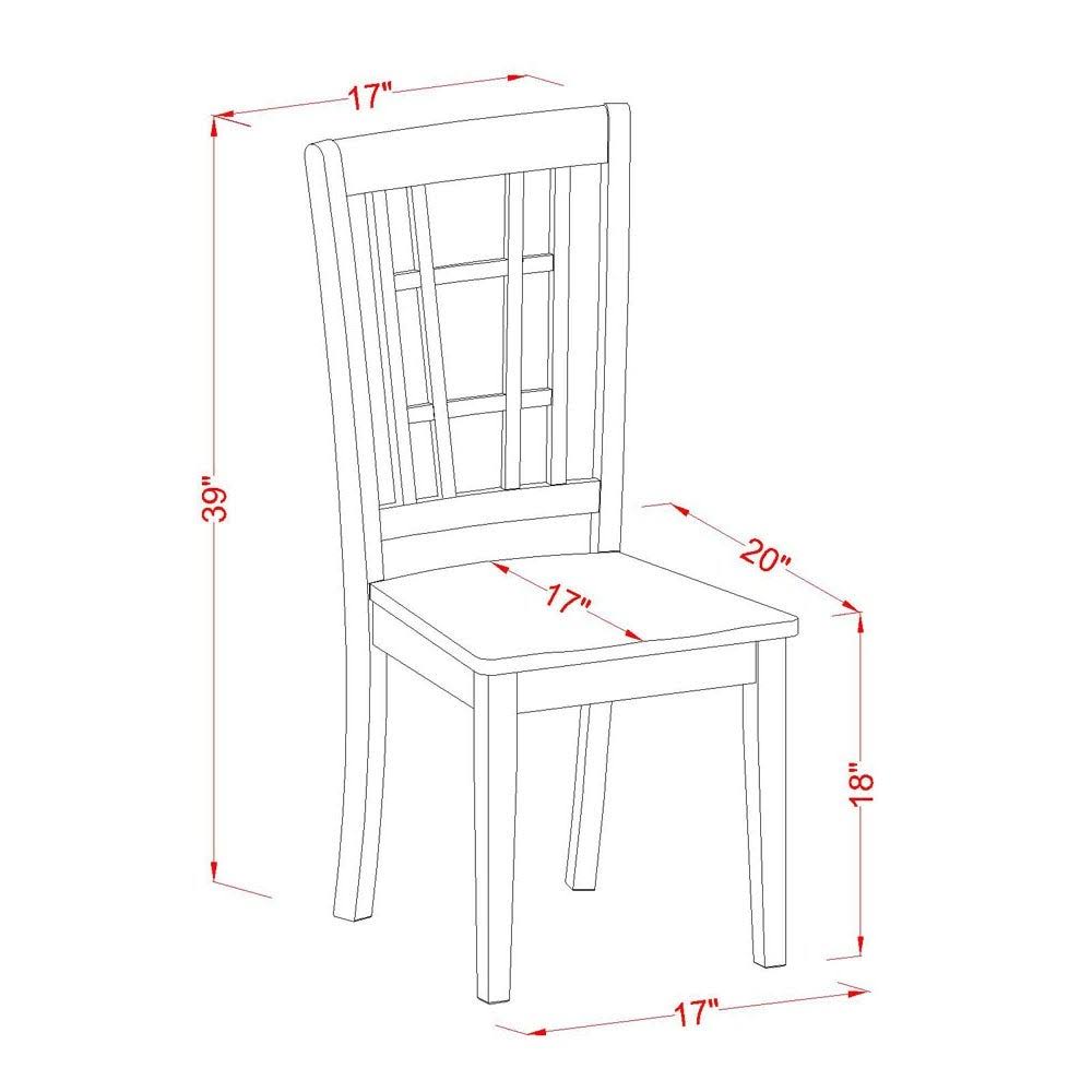 5 Piece Kitchen Dining Set with Table and 4 Chairs X832409