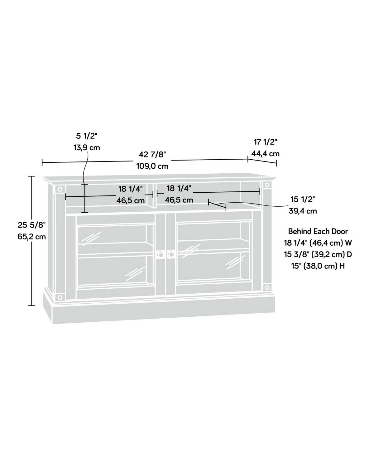 Coffee Oak TV Stand W20897