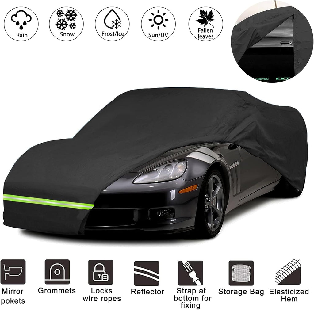 Waterproof Car Cover for C4 Corvette, 190T, Up to 200” L X814286