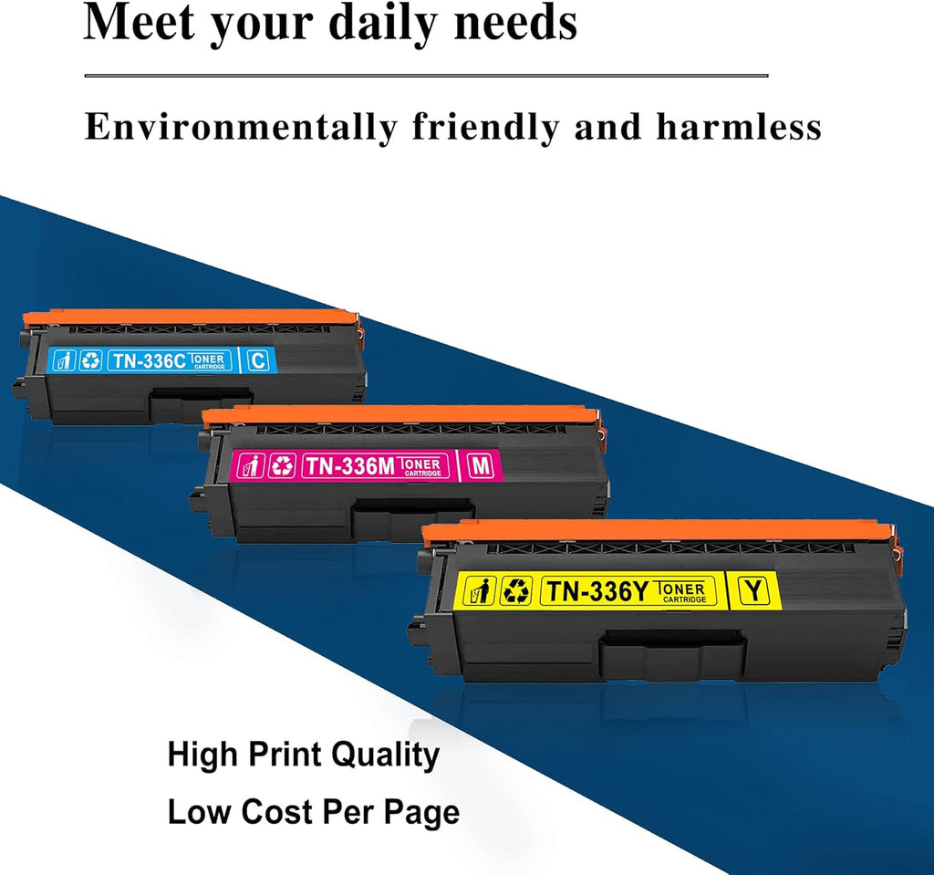 3 Pack High Yield Toner Cartridge for Brother Printer M160056